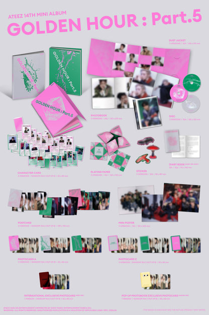 *PRE-ORDER* ATEEZ - Golden Hour Pt. 5 (Photobook Ver.) [Europe Pop-Up Exclusive]