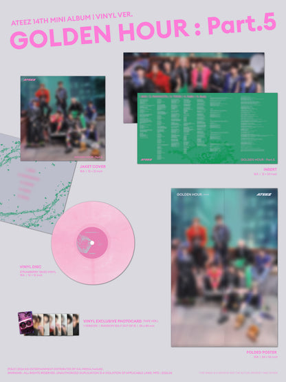 *PRE-ORDER* ATEEZ - Golden Hour Pt. 5 (Vinyl Ver.) [Europe Pop-Up Exclusive]