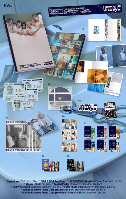 P1HARMONY - Unique (Photobook Ver.) [Europe Pop-Up Exclusive]