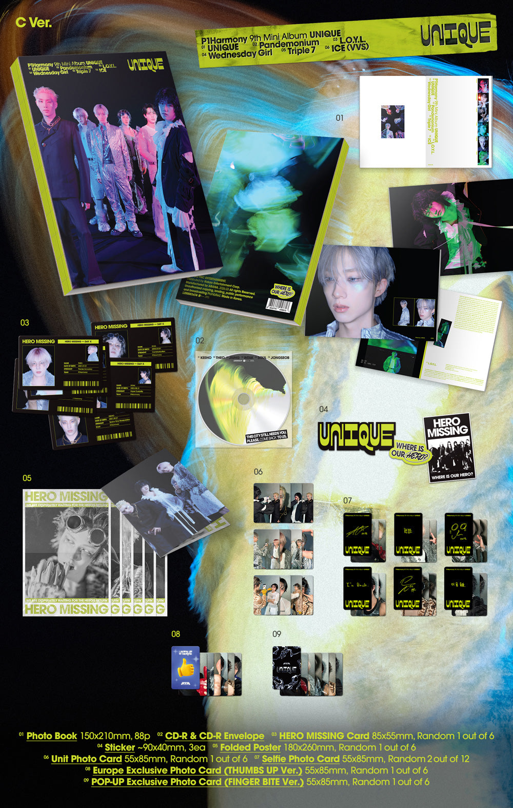 P1HARMONY - Unique (Photobook Ver.) [Europe Pop-Up Exclusive]