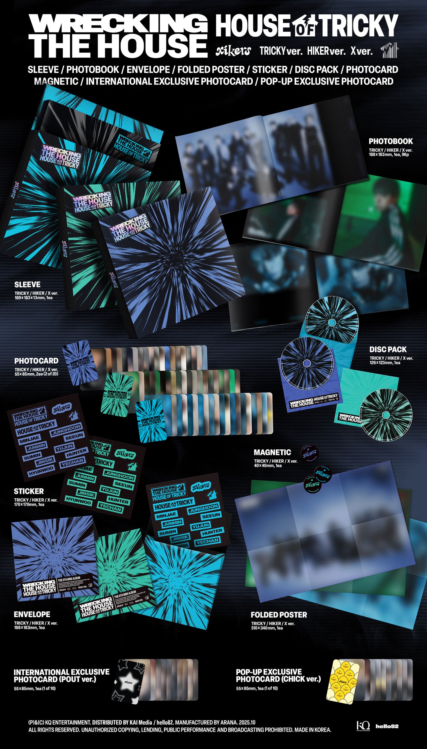 *PRE-ORDER* xikers - HOUSE OF TRICKY : WRECKING THE HOUSE - hello82 POP-UP Exclusive