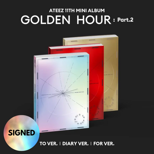 *PRE-ORDER* [SIGNED] ATEEZ - GOLDEN HOUR : Part.2 (11th Mini Album)