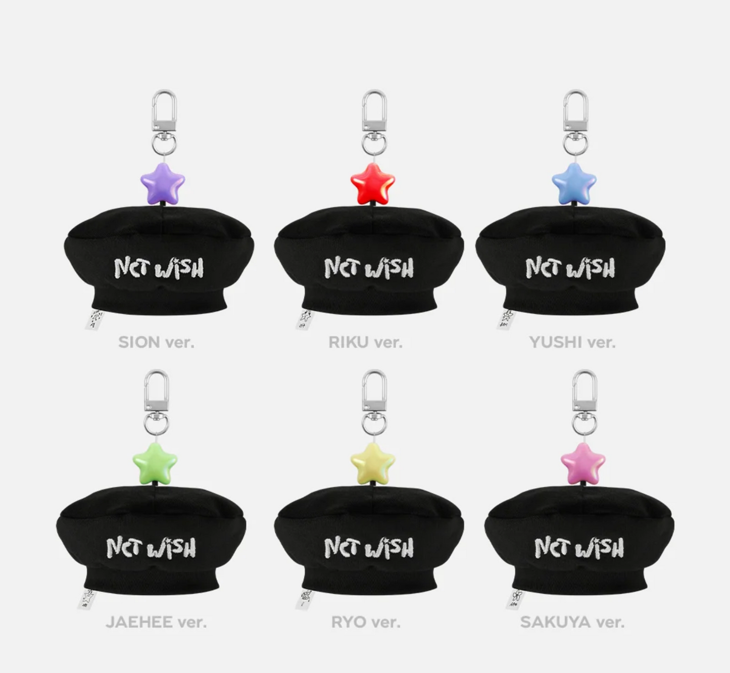 *PRE-ORDER* NCT WISH - [1st Debut Anniversary Official MD] Beret Keyring Set