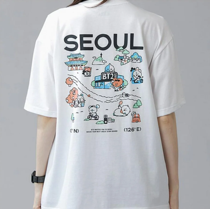 BT21 - Seoul Edition T-Shirt [Ver 01: White]