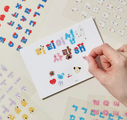 BT21 - Souvenir Edition Hangeul Sticker