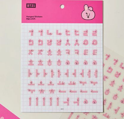 BT21 - Souvenir Edition Hangeul Sticker