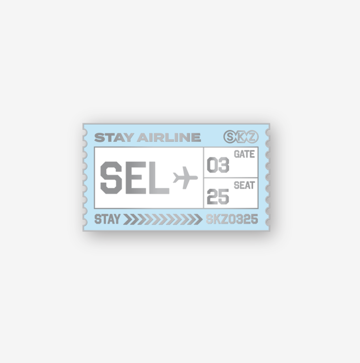*PRE-ORDER* STRAY KIDS - [SKZOO Everywhere All Around The World MD] Metal Badge Seoul Ver.