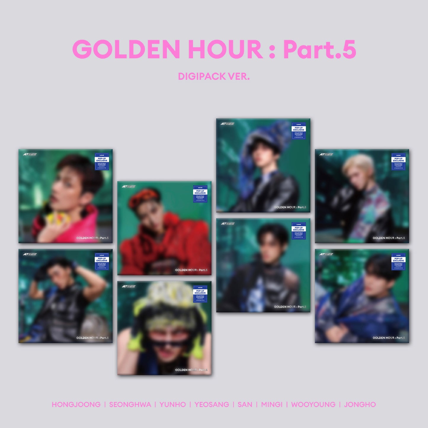 *PRE-ORDER* ATEEZ - Golden Hour Pt. 5 (Digipack Member Ver.) [Europe Pop-Up Exclusive]