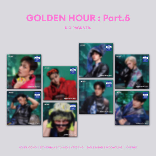 *PRE-ORDER* ATEEZ - Golden Hour Pt. 5 (Digipack Member Ver.) [Europe Pop-Up Exclusive]