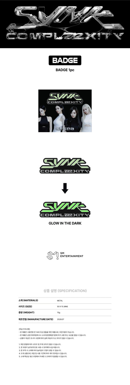 *PRE-ORDER* AESPA - [SYNK: COMPLaeXITY] 2026 LIVE TOUR Badge