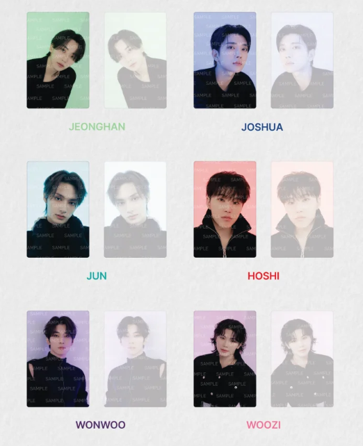 SEVENTEEN - 'FOLLOW' TOUR CLEAR PHOTO CARD SET