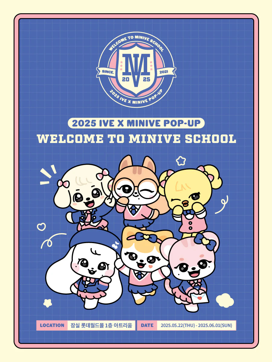 IVE - [Welcome to Minive School Pop-Up MD]  MINIVE 10cm Plush Keyring