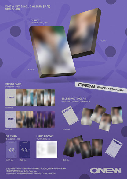 *PRE-ORDER* ONEW - Delusion [Photobook Ver.]