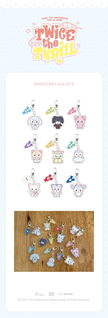 *PRE-ORDER* TWICE - [TWICE THE THRILL POP-UP MD] Secret Acrylic Keyring