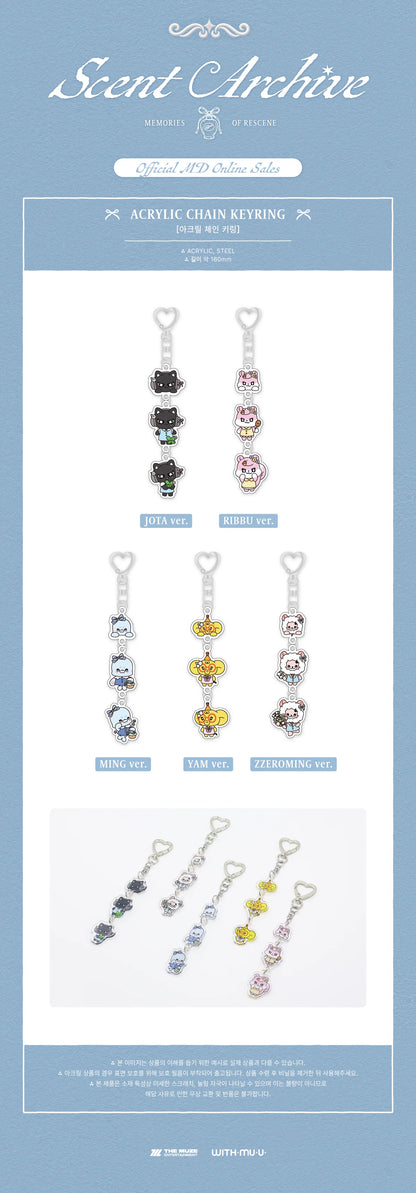 *PRE-ORDER* RESCENE - [SCENT ARCHIVES: MEMORIES OF RESCENE POP-UP MD] Acrylic Chain Keyring