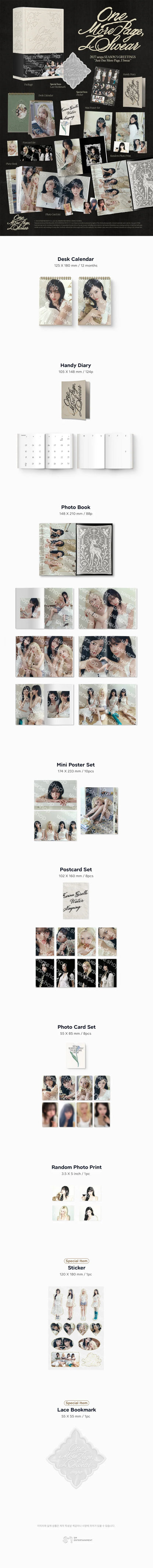 *PRE-ORDER* AESPA - [2027 Wall Calendar] One More Page, I Swear