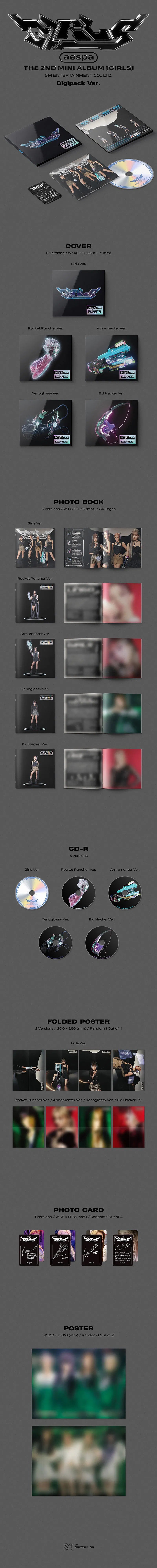 AESPA - Girls (2nd Mini Album) [Digipack Ver.]