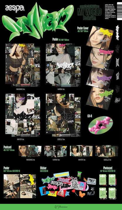 AESPA - My World (3rd Mini Album) [Poster Ver.]