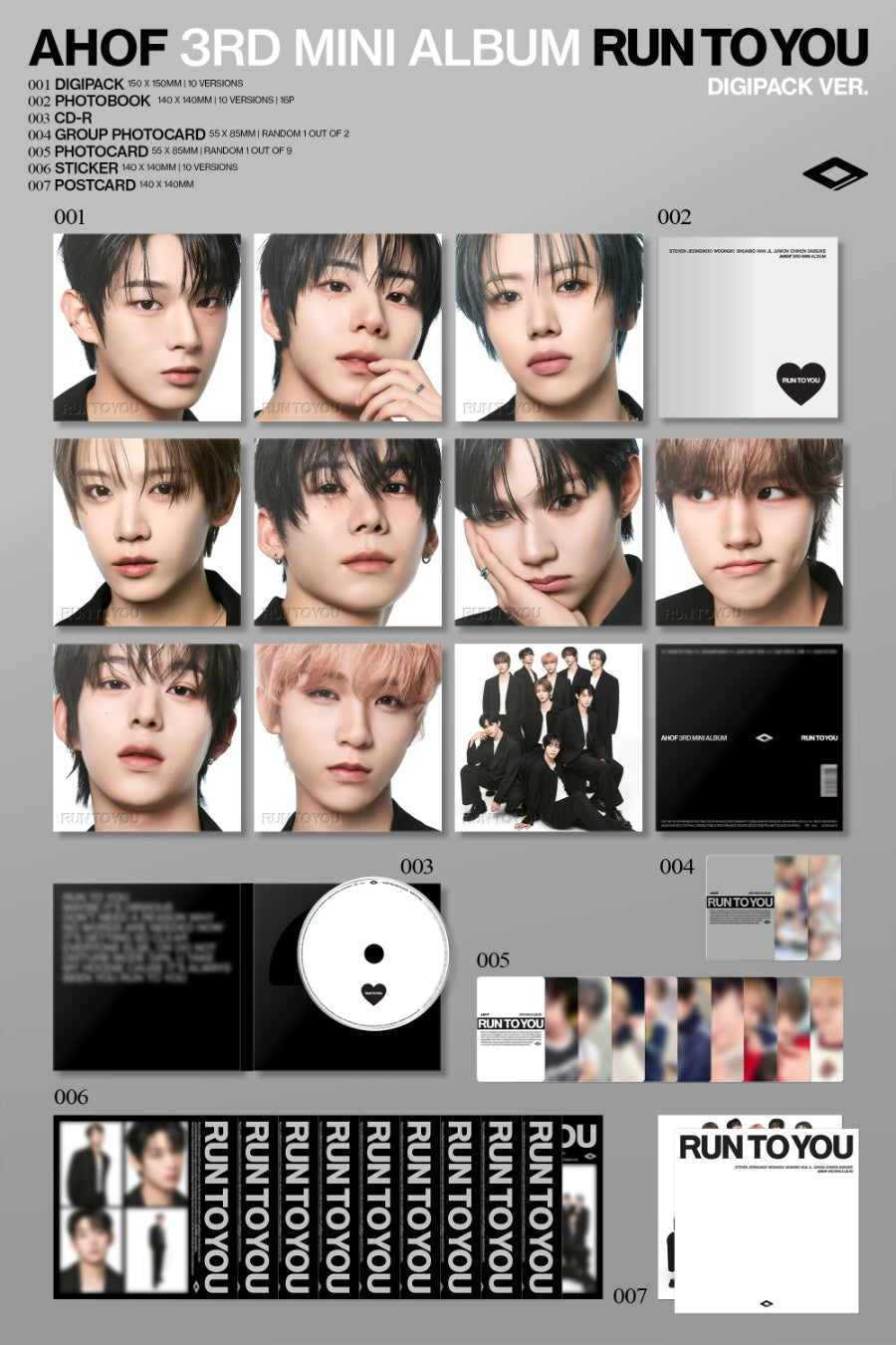 *PRE-ORDER* AHOF - Run To You [Digipack Ver.]