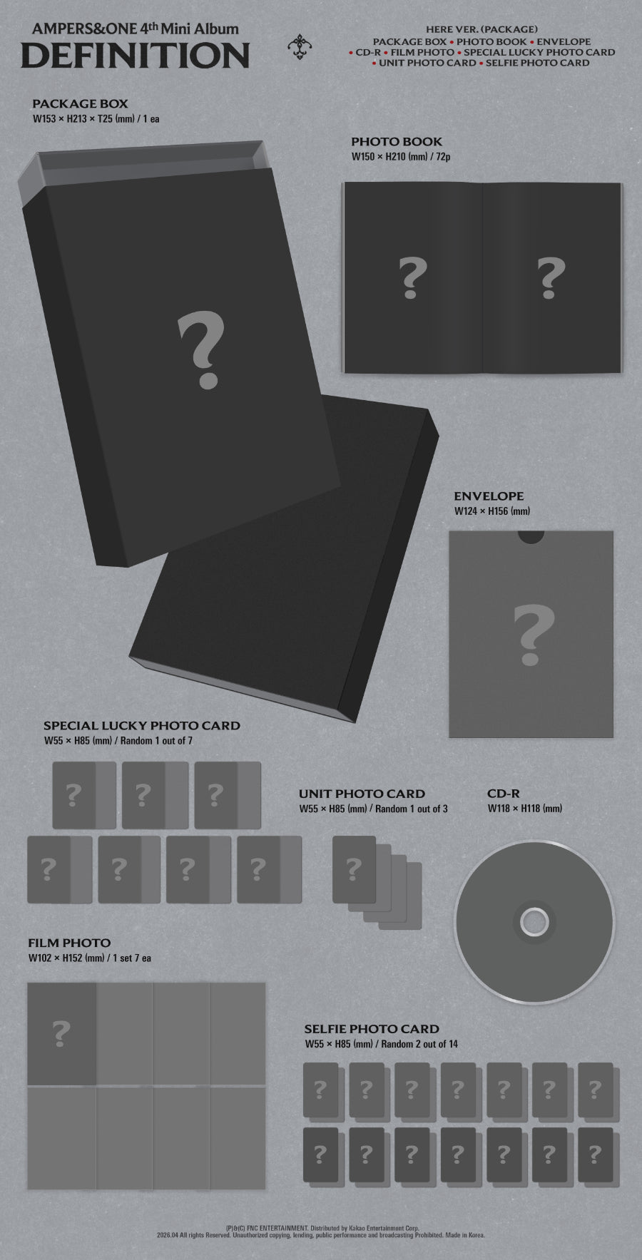 AMPERS&ONE - Definition (4th Mini Album) [Here Ver.]
