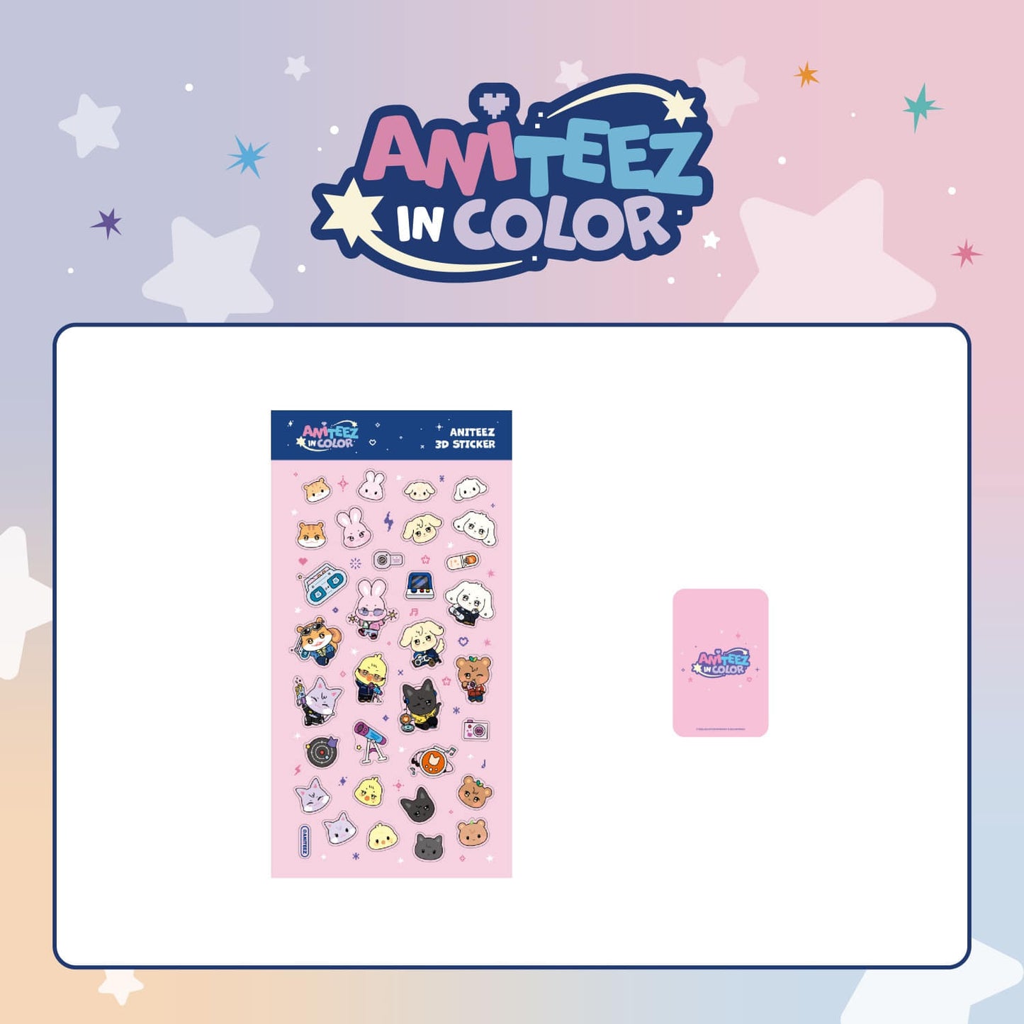 *PRE-ORDER* ATEEZ - [ANITEEZ In Color Pop-Up MD] Aniteez 3D Sticker
