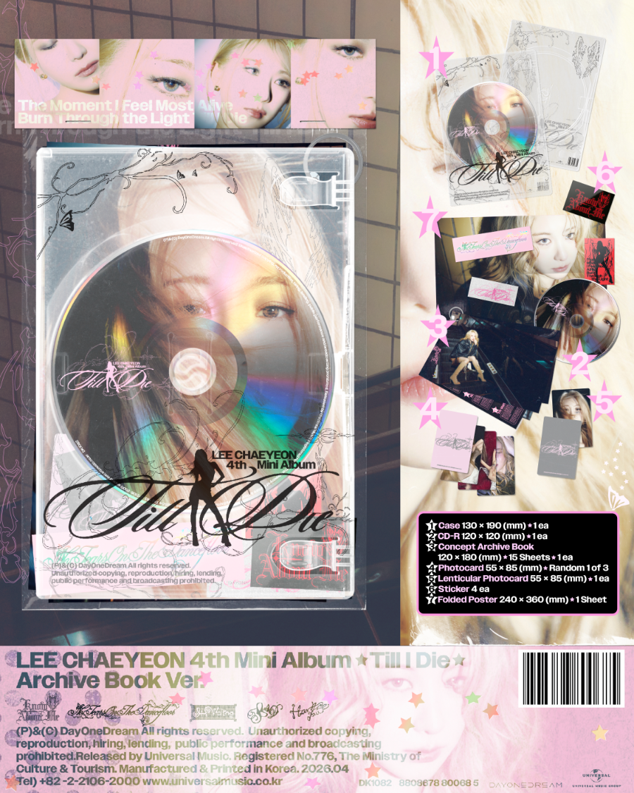 LEE CHAEYEON - Till I Die [Archive Book Ver.]