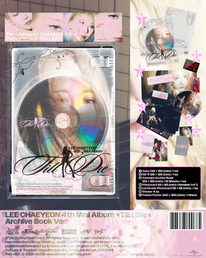 LEE CHAEYEON - Till I Die [Archive Book Ver.]