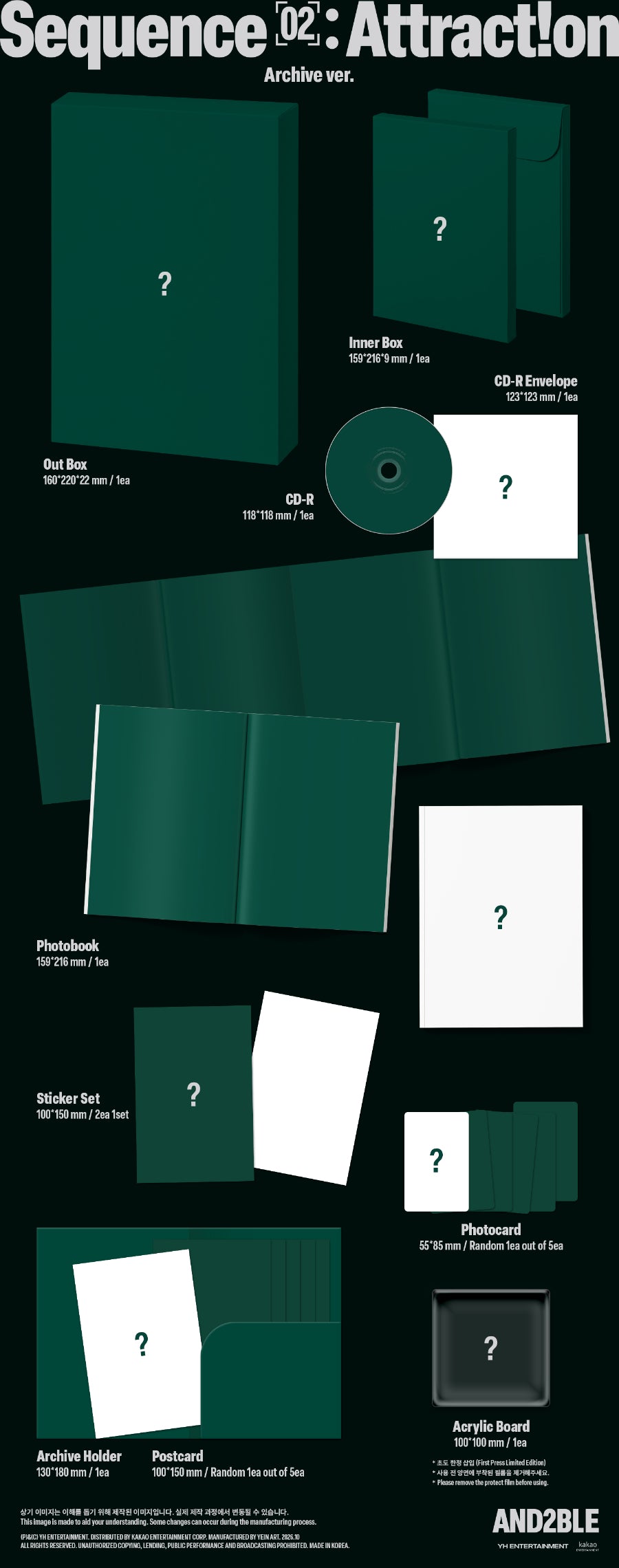 *PRE-ORDER* AND2BLE- Sequence 02: Attraction [Photobook Ver.]
