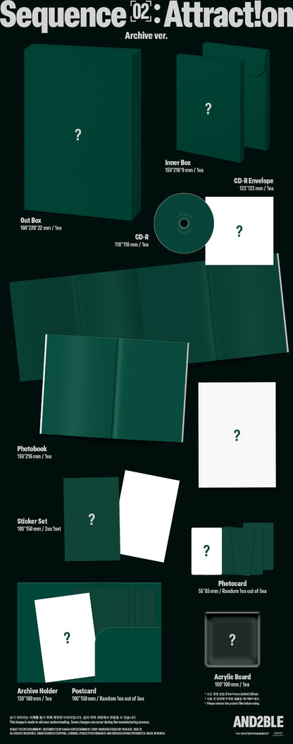 *PRE-ORDER* AND2BLE- Sequence 02: Attraction [Photobook Ver.]