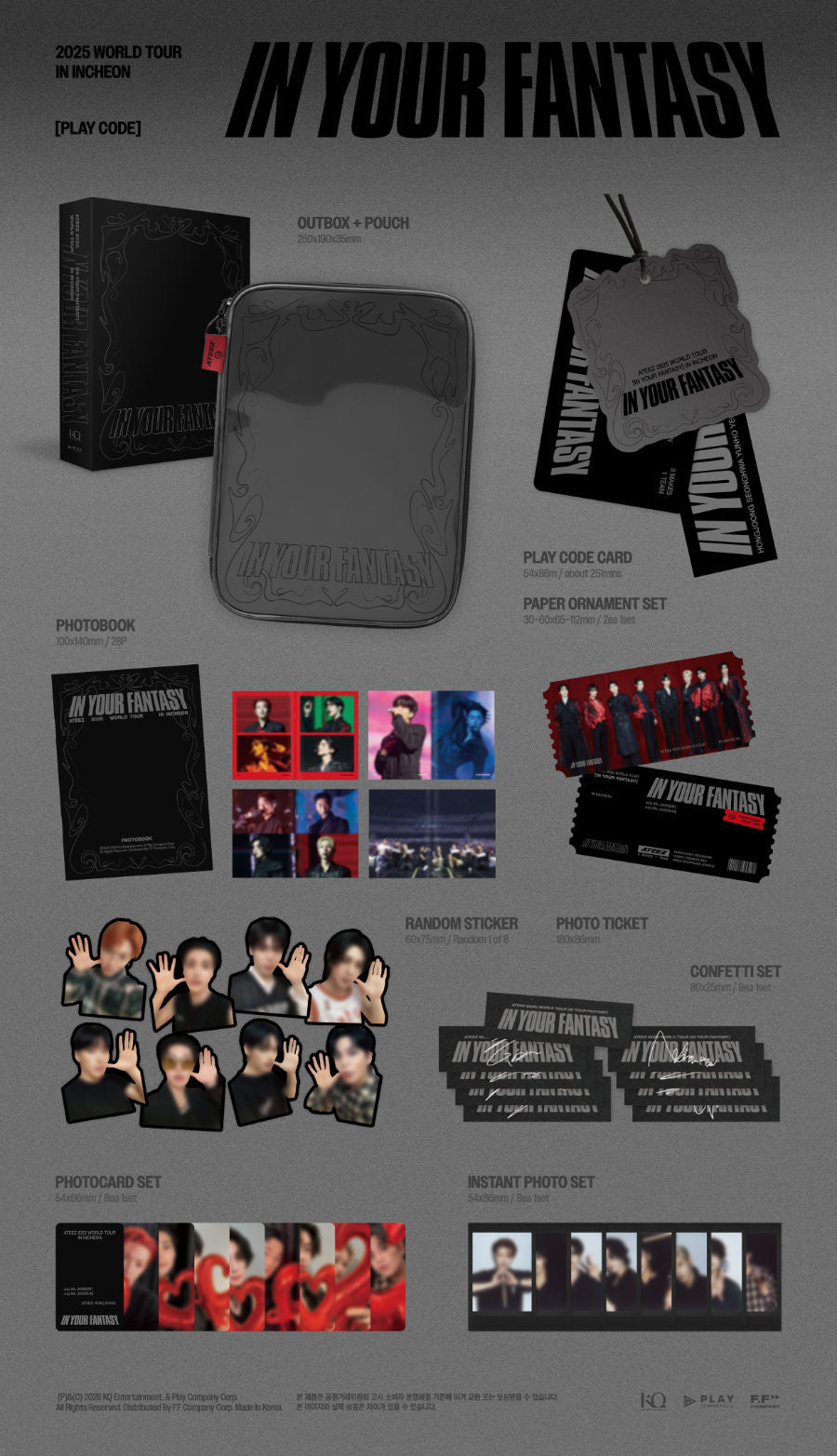 *PRE-ORDER* ATEEZ - 'In Your Fantasy' 2025 World Tour in Incheon Playcode
