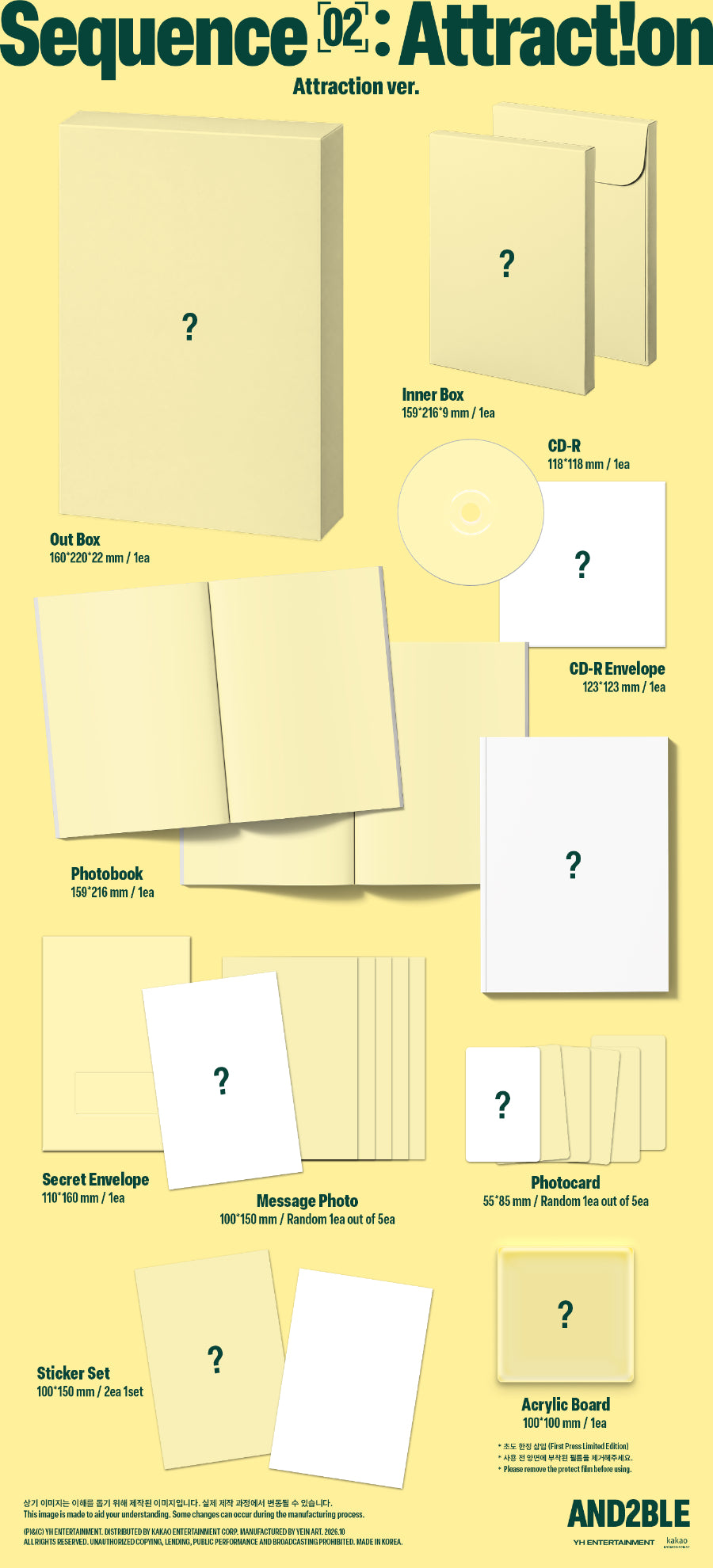 *PRE-ORDER* AND2BLE- Sequence 02: Attraction [Photobook Ver.]