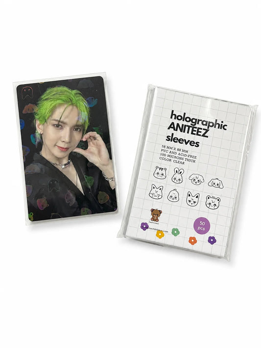 [NACHIMBEAR] Holographic Aniteez Photocard Sleeves