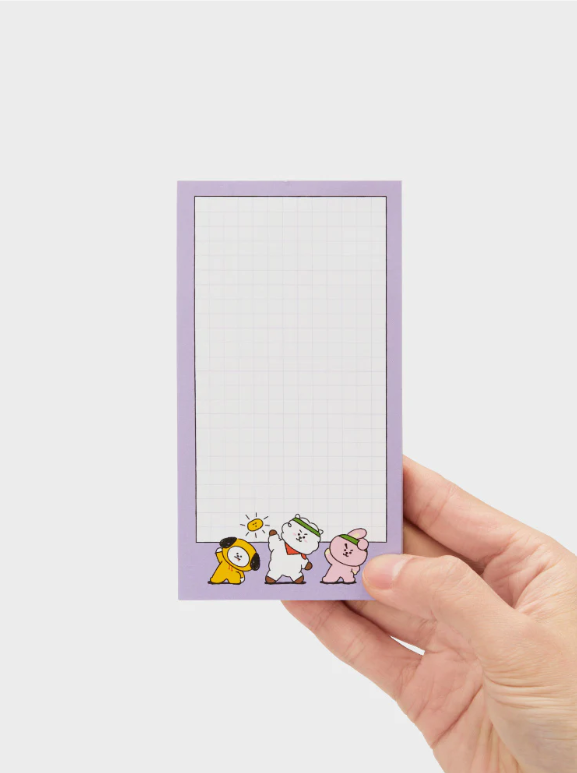 LINE FRIENDS OFFICIAL BT21 2024 SEASON'S GREETINGS MEMO NOTEPAD