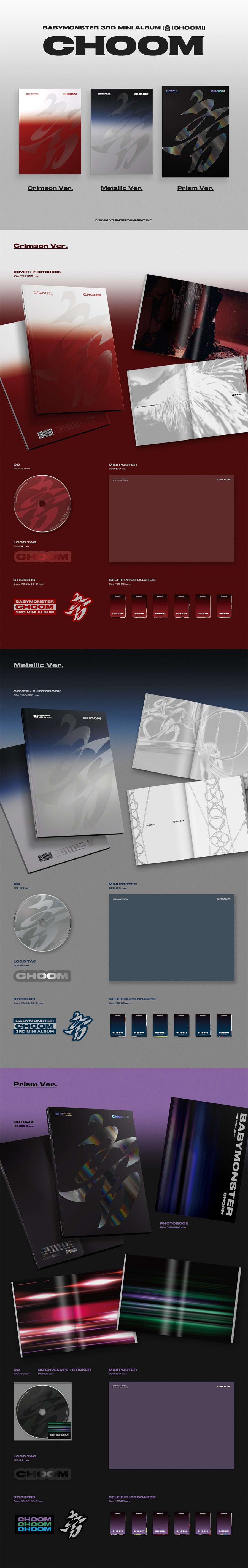 *PRE-ORDER* BABYMONSTER - Choom [Photobook Ver.] + POB