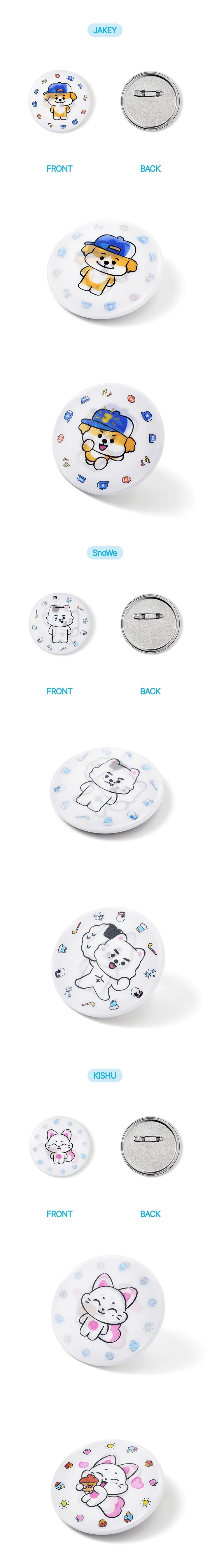 *PRE-ORDER* ENHYPEN - [ENCHIN Official Character MD] Lenticular Can Badge