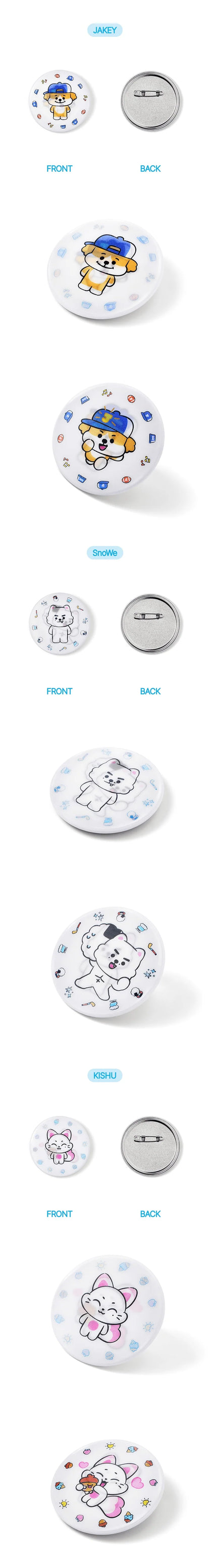 *PRE-ORDER* ENHYPEN - [ENCHIN Official Character MD] Lenticular Can Badge