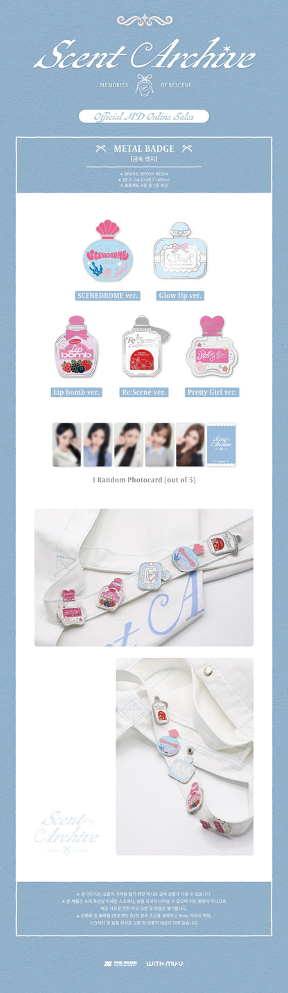 *PRE-ORDER* RESCENE - [SCENT ARCHIVES: MEMORIES OF RESCENE POP-UP MD] Metal Badge