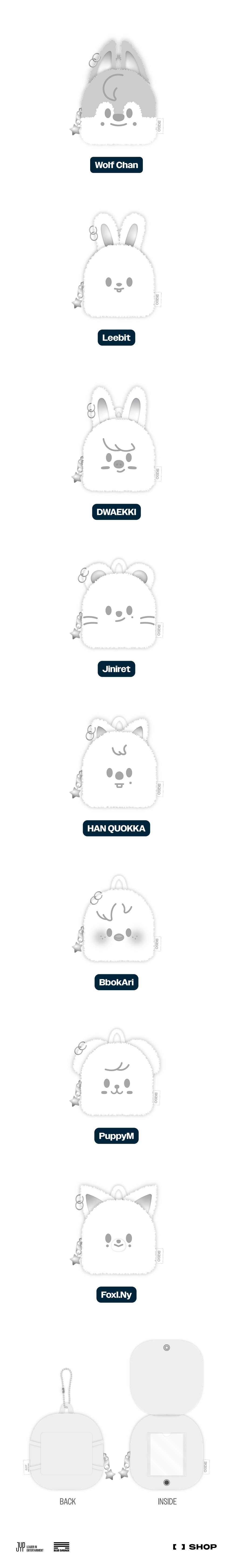 STRAY KIDS - [Dominate: Celebrate World Tour Official MD] SKZOO Original Backpack [Silver Ver.]