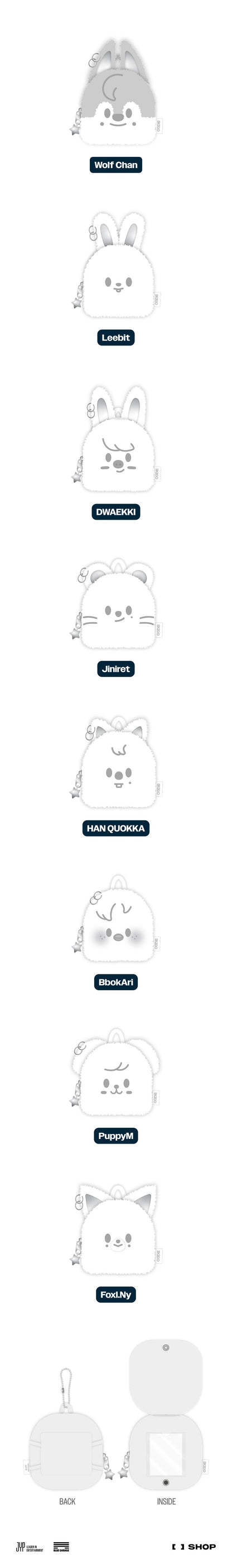 STRAY KIDS - [Dominate: Celebrate World Tour Official MD] SKZOO Original Backpack [Silver Ver.]