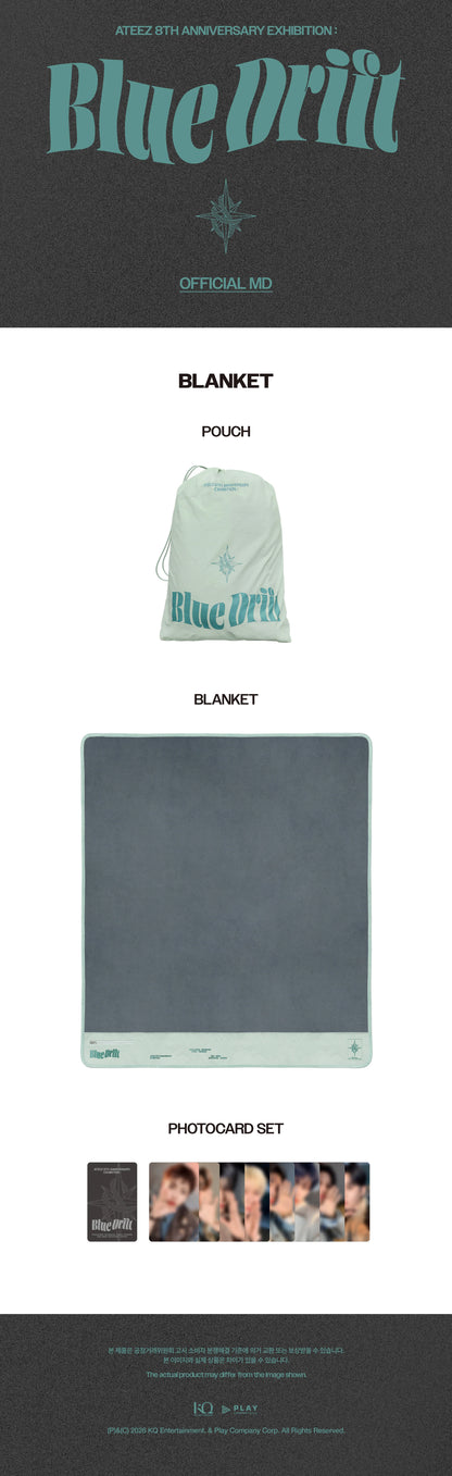 *PRE-ORDER* ATEEZ - [8th Anniversary Exhibition: Blue Drift Official MD] Blanket