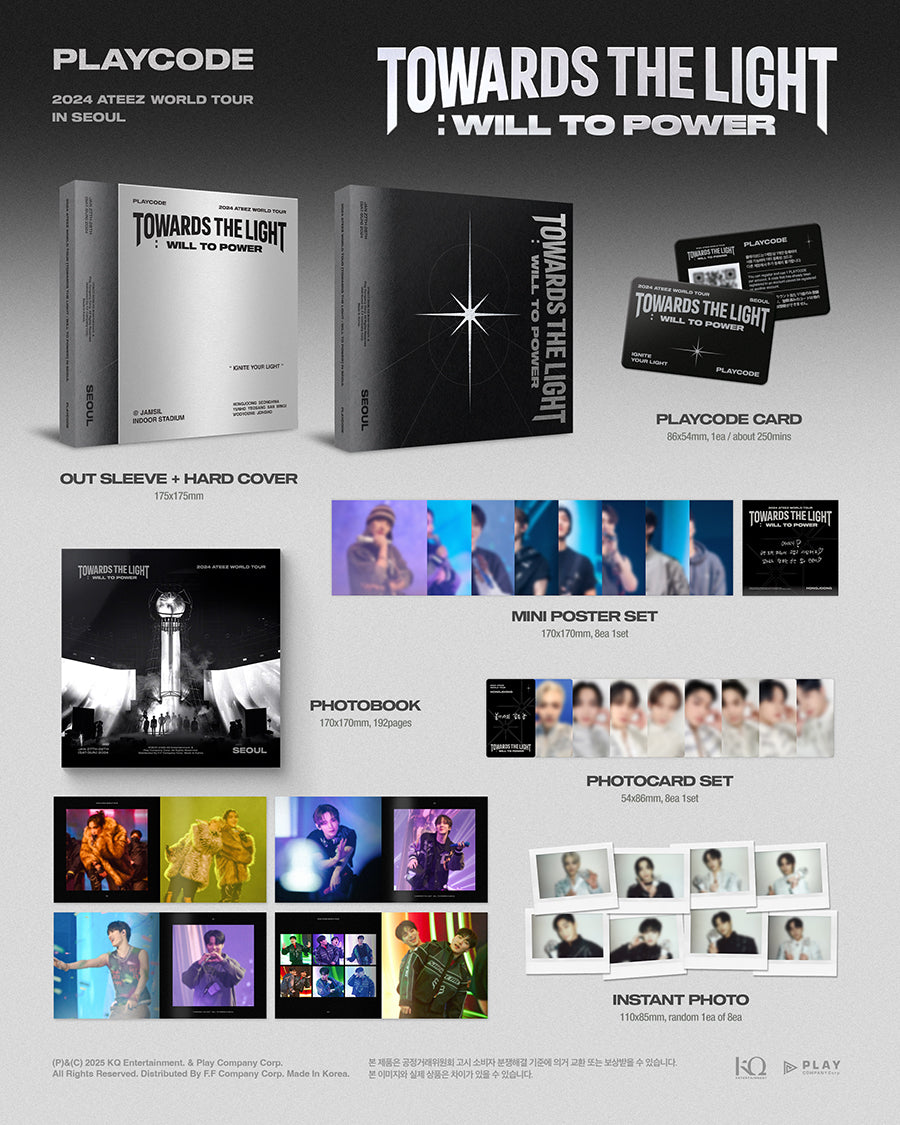 ATEEZ - 2024 World Tour [TOWARDS THE LIGHT: WILL TO POWER] in Seoul Playcode