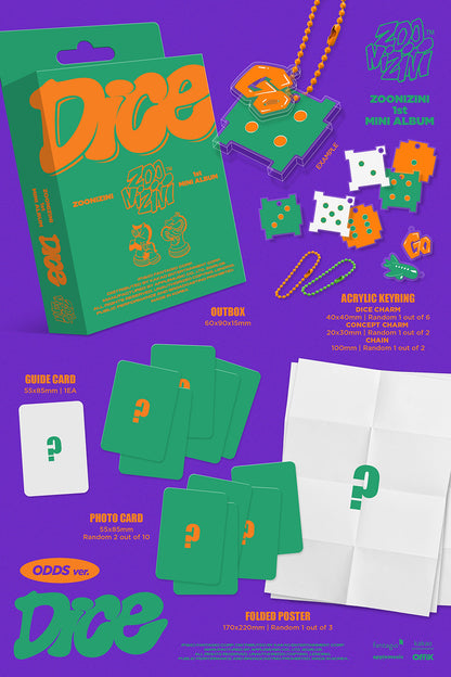 ZOONIZINI - DICE (1st Mini Album) [Odds Ver.]
