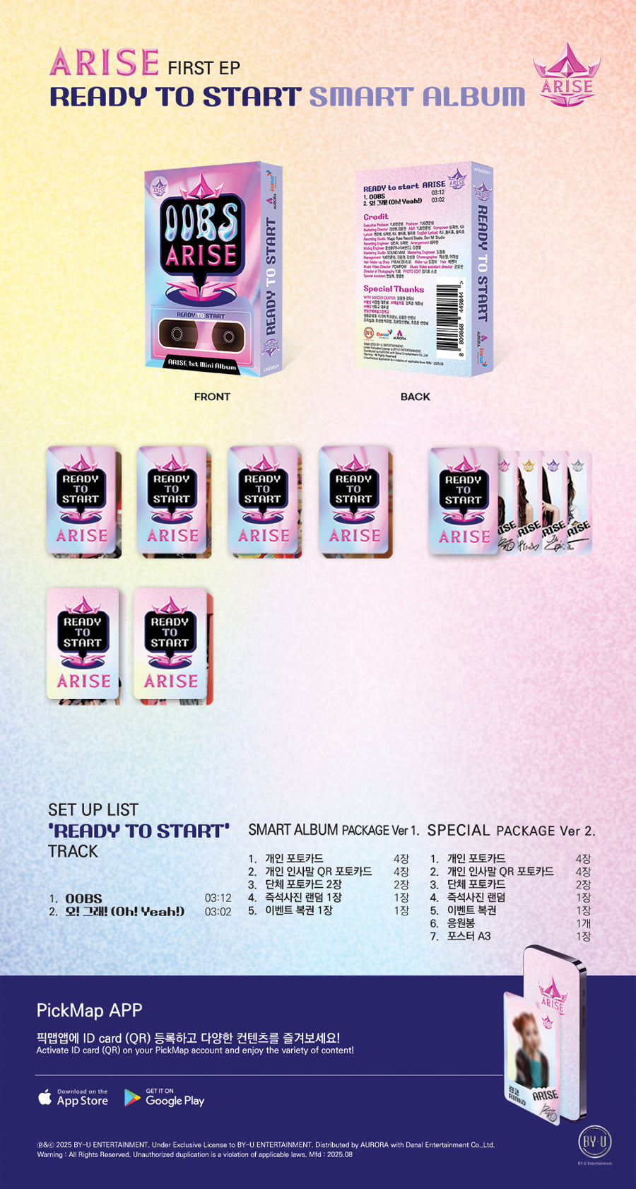 *PRE-ORDER* ARISE - READY TO START (1st Mini Album) [Smart Album Ver.]