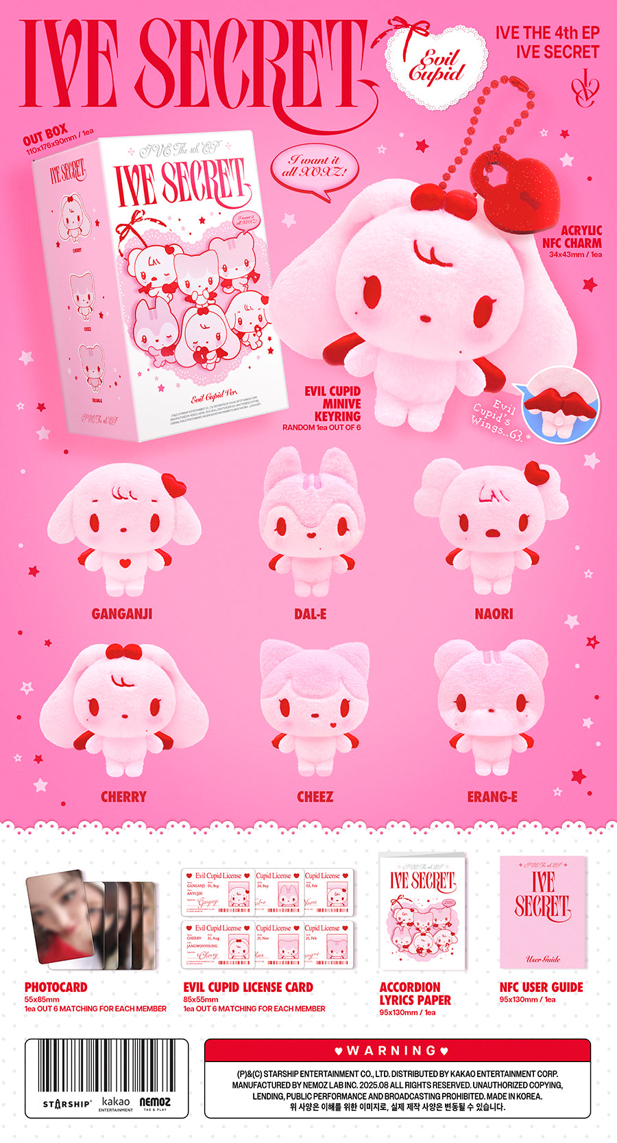 IVE- IVE SECRET (4th Mini Album) [Evil Cupid Platform Ver.]