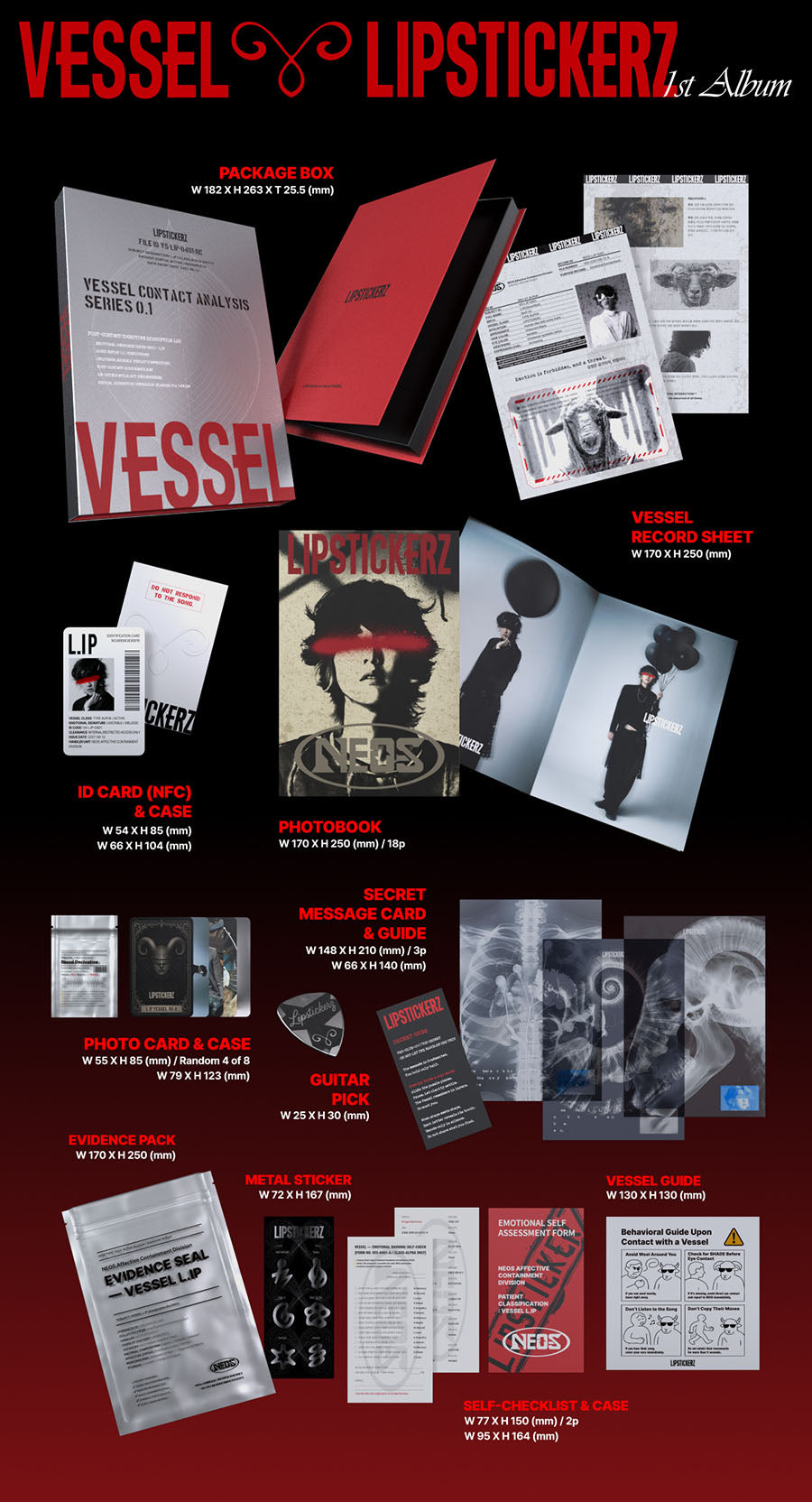 *PRE-ORDER* LIPSTICKERZ - VESSEL (1st Studio Album) [Nemo Ver.]