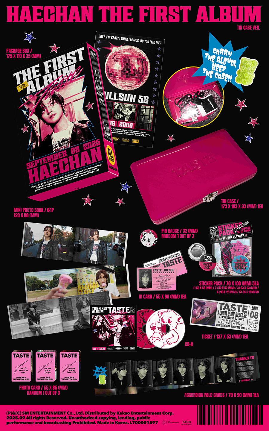 NCT HAECHAN - TASTE (1st Studio Album) [Tin Case Ver.]