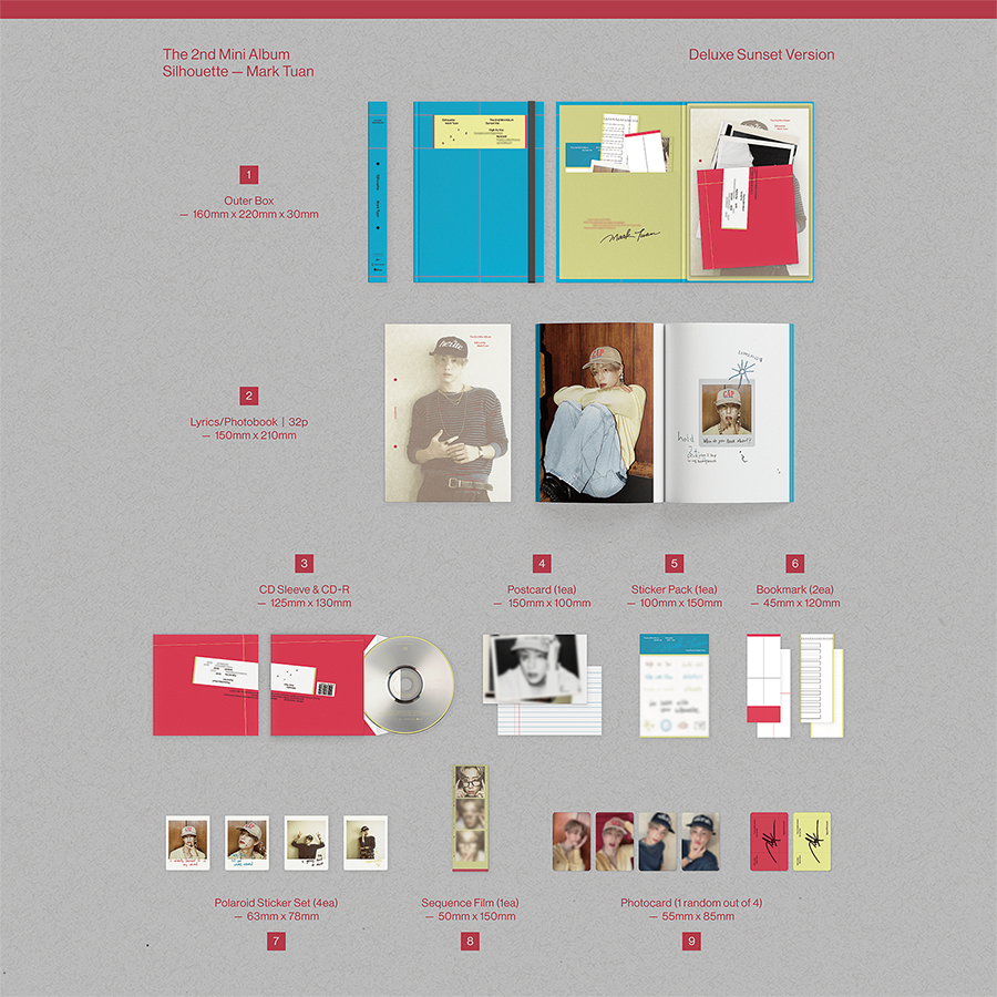 *PRE-ORDER* GOT7 MARK TUAN - Silhouette (2nd Mini Album) [Deluxe Sunset Ver.]