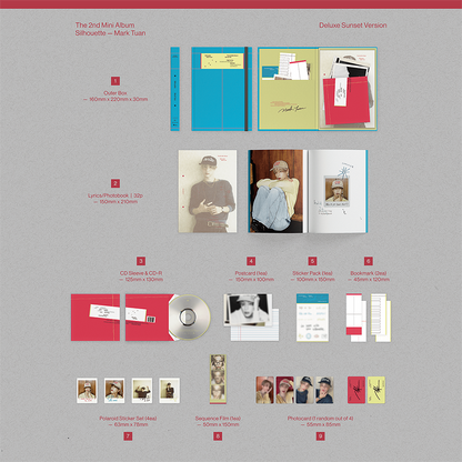 *PRE-ORDER* GOT7 MARK TUAN - Silhouette (2nd Mini Album) [Deluxe Sunset Ver.]