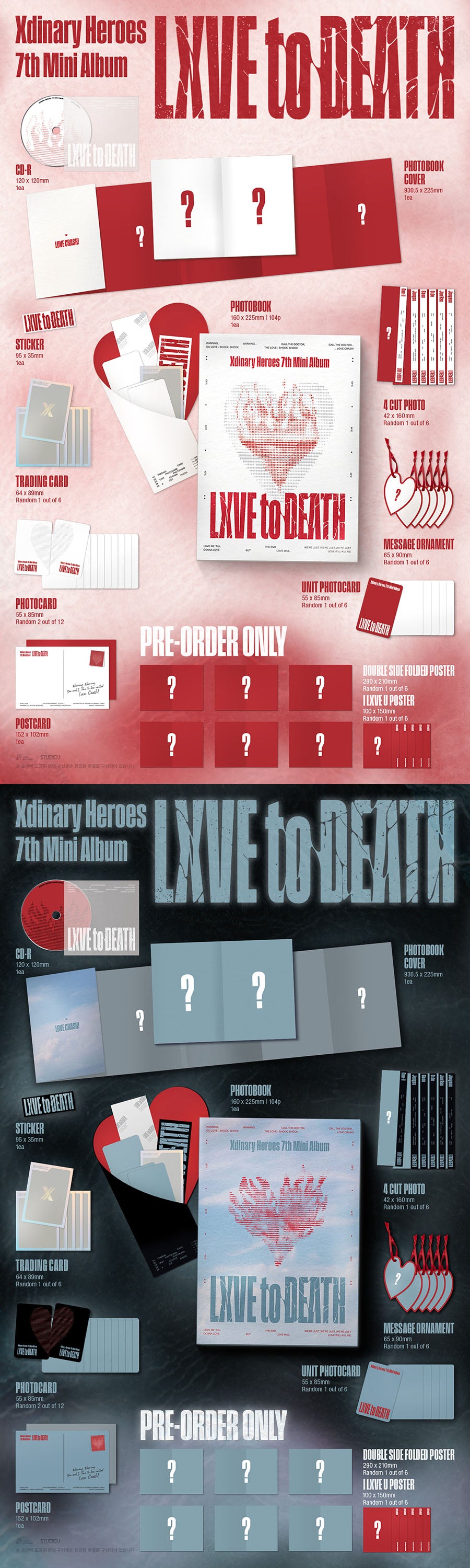 *PRE-ORDER* XDINARY HEROES - LXVE TO DEATH (7th Mini Album) [Photobook Ver.]