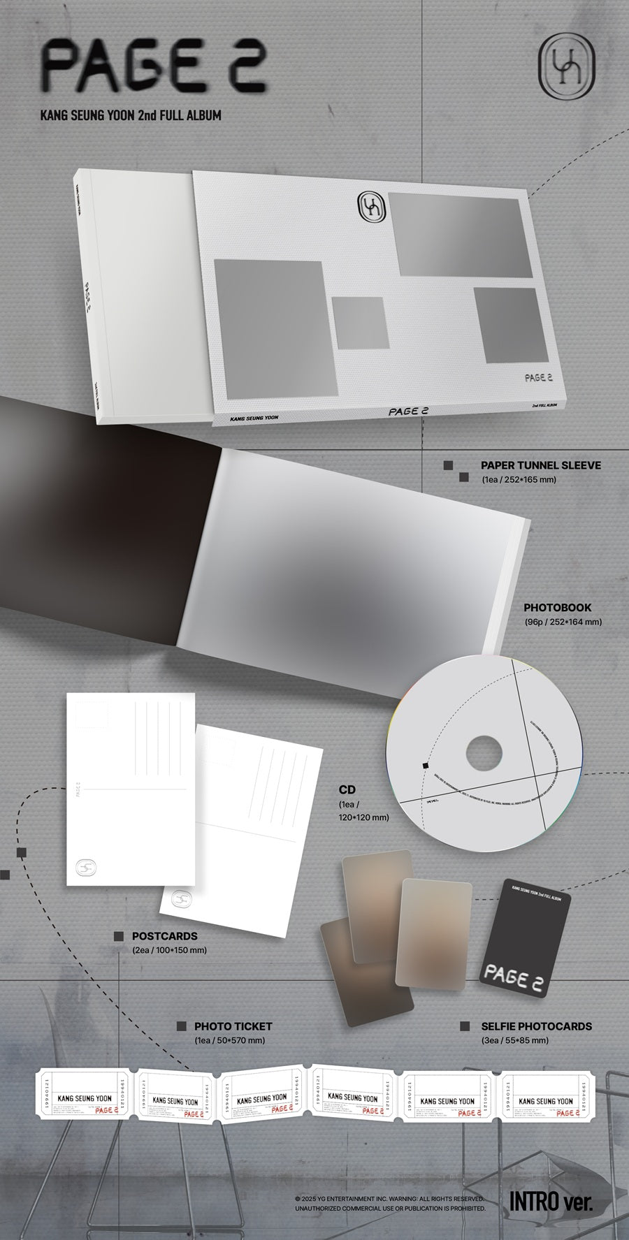 *PRE-ORDER* KANG SEUNGYOON - PAGE 2 (2nd Studio Album) [Intro Ver.]